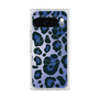 プレミアムスクエアケース with Pixelsnap［ Leopard - Blue ］