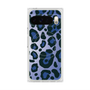 プレミアムスクエアケース with Pixelsnap［ Leopard - Blue ］