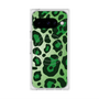 プレミアムスクエアケース with Pixelsnap［ Leopard - Green ］
