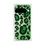 プレミアムスクエアケース with Pixelsnap［ Leopard - Green ］