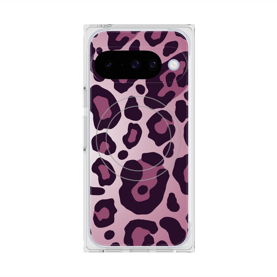 プレミアムスクエアケース with Pixelsnap［ Leopard - Pink ］