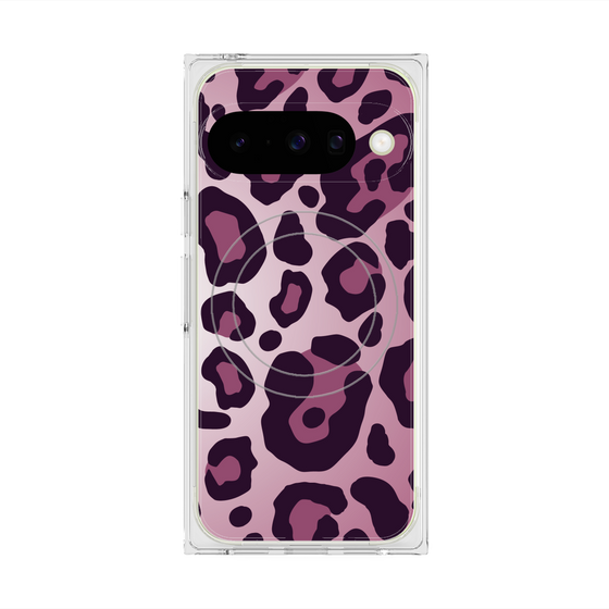 プレミアムスクエアケース with Pixelsnap［ Leopard - Pink ］