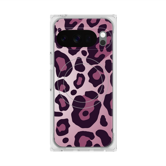 プレミアムスクエアケース with Pixelsnap［ Leopard - Pink ］