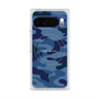 プレミアムスクエアケース with Pixelsnap［ Camouflage - Blue ］