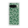 プレミアムスクエアケース with Pixelsnap［ 唐草模様 - Green ］