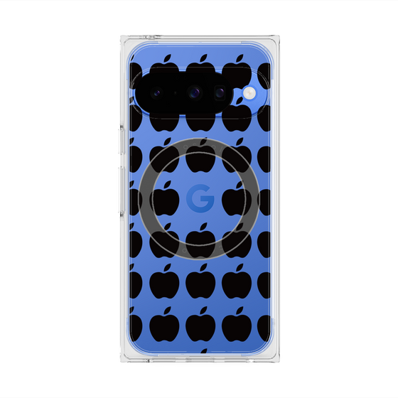 プレミアムスクエアケース with Pixelsnap［ Apple - Black ］