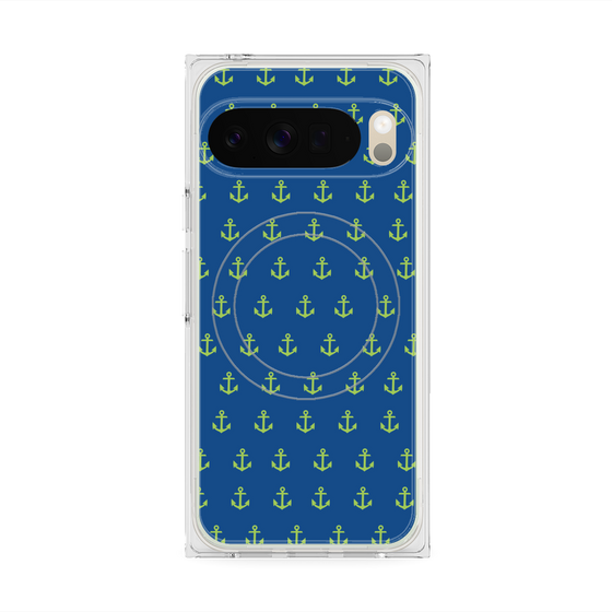 プレミアムスクエアケース with Pixelsnap［ Anchor - Green ］
