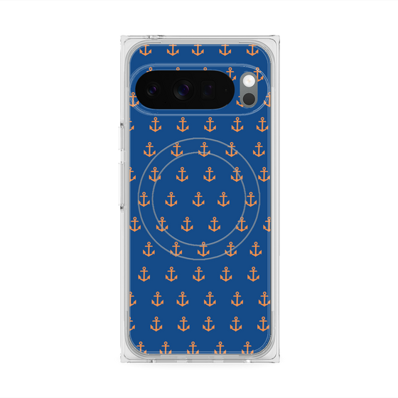 プレミアムスクエアケース with Pixelsnap［ Anchor - Orange ］
