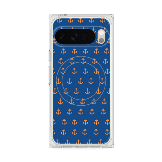 プレミアムスクエアケース with Pixelsnap［ Anchor - Orange ］