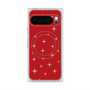 プレミアムスクエアケース with Pixelsnap［ Glitter - Red ］