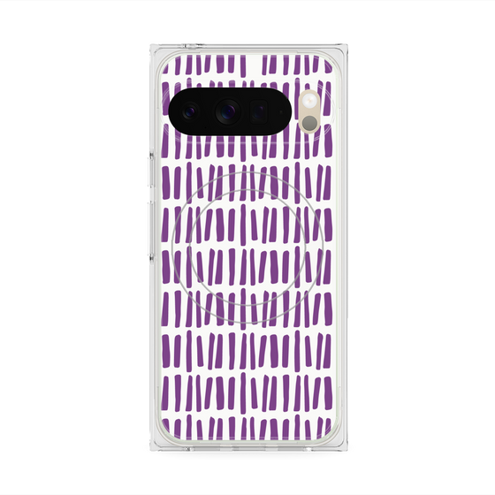 プレミアムスクエアケース with Pixelsnap［ Nordic - Purple ］
