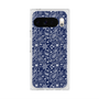 プレミアムスクエアケース with Pixelsnap［ ペイズリー - Blue ］
