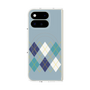 プレミアムスクエアケース with Pixelsnap［ Nordic Argyle - Blue ］