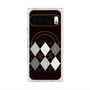 プレミアムスクエアケース with Pixelsnap［ Nordic Argyle - Black ］