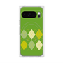 プレミアムスクエアケース with Pixelsnap［ Nordic Argyle - Green ］