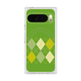 プレミアムスクエアケース with Pixelsnap［ Nordic Argyle - Green ］
