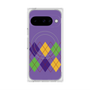 プレミアムスクエアケース with Pixelsnap［ Nordic Argyle - Purple ］