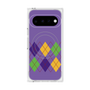 プレミアムスクエアケース with Pixelsnap［ Nordic Argyle - Purple ］