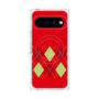 プレミアムスクエアケース with Pixelsnap［ Nordic Argyle - Red ］