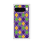 プレミアムスクエアケース with Pixelsnap［ Argyle - Purple ］