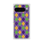 プレミアムスクエアケース with Pixelsnap［ Argyle - Purple ］
