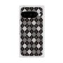 プレミアムスクエアケース with Pixelsnap［ Argyle - Black ］