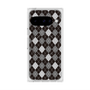 プレミアムスクエアケース with Pixelsnap［ Argyle - Black ］