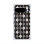 プレミアムスクエアケース with Pixelsnap［ Argyle - Black ］