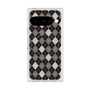 プレミアムスクエアケース with Pixelsnap［ Argyle - Black ］