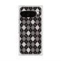 プレミアムスクエアケース with Pixelsnap［ Argyle - Black ］