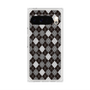 プレミアムスクエアケース with Pixelsnap［ Argyle - Black ］