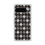 プレミアムスクエアケース with Pixelsnap［ Argyle - Black ］