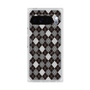 プレミアムスクエアケース with Pixelsnap［ Argyle - Black ］