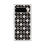 プレミアムスクエアケース with Pixelsnap［ Argyle - Black ］