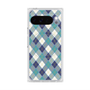 プレミアムスクエアケース with Pixelsnap［ Argyle - Blue ］