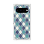 プレミアムスクエアケース with Pixelsnap［ Argyle - Blue ］