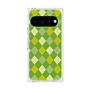 プレミアムスクエアケース with Pixelsnap［ Argyle - Green ］