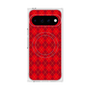 プレミアムスクエアケース with Pixelsnap［ Argyle - Red ］
