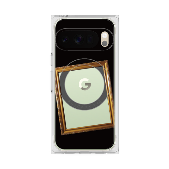 プレミアムスクエアケース with Pixelsnap［ Photo Frame - Black ］