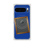 プレミアムスクエアケース with Pixelsnap［ Photo Frame - Blue ］