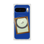 プレミアムスクエアケース with Pixelsnap［ Photo Frame - Blue ］