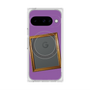 プレミアムスクエアケース with Pixelsnap［ Photo Frame - Purple ］