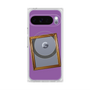 プレミアムスクエアケース with Pixelsnap［ Photo Frame - Purple ］