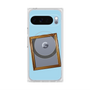 プレミアムスクエアケース with Pixelsnap［ Photo Frame - Light Blue ］