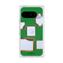 プレミアムスクエアケース with Pixelsnap［ Photo Frames - Green ］