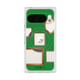 プレミアムスクエアケース with Pixelsnap［ Photo Frames - Green ］