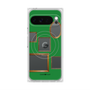 プレミアムスクエアケース with Pixelsnap［ Photo Frames - Green ］