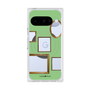 プレミアムスクエアケース with Pixelsnap［ Photo Frames - Light Green ］