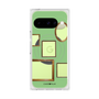 プレミアムスクエアケース with Pixelsnap［ Photo Frames - Light Green ］