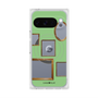 プレミアムスクエアケース with Pixelsnap［ Photo Frames - Light Green ］